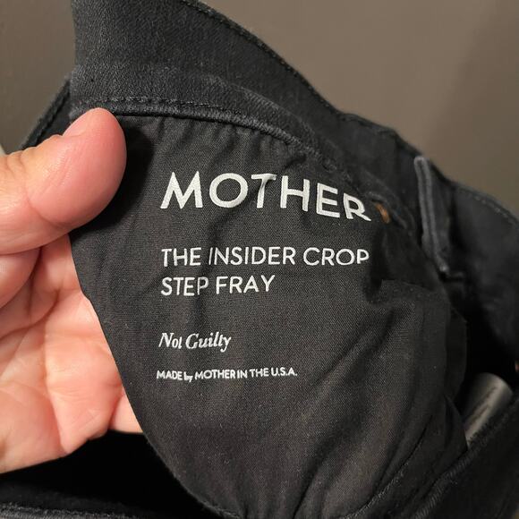 Mother The Insider Crop Step Fray Not Guilty Size 24 - Picture 7 of 8